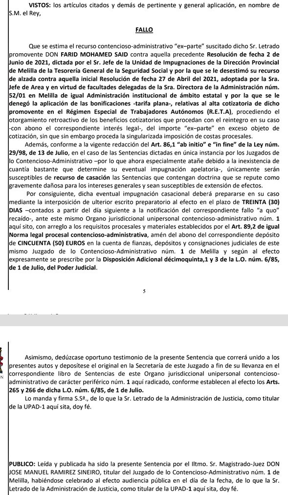 Algunos, como yo, tuvimos que acudir a la vía judicial para que se nos reconociera dicho derecho.