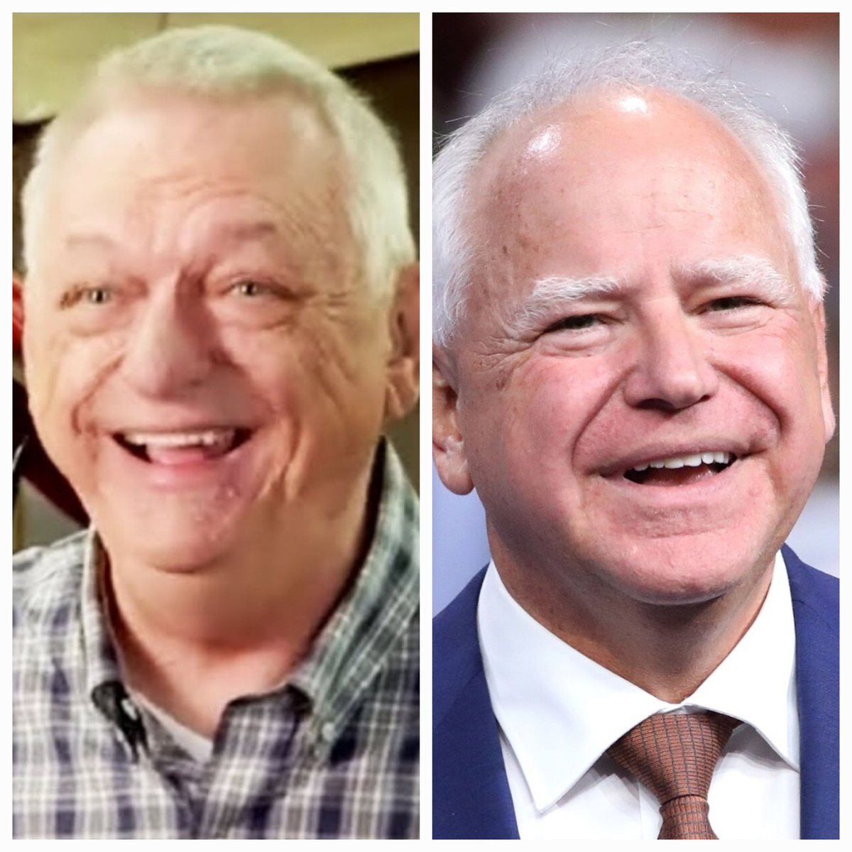 Who knew Bob from Schitt's Creek left the garage to run for VP? They even kinda act alike...but Bob could load a shotgun.
#2024PresidentialElection