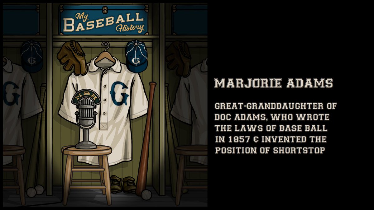 A previous episode of my podcast was an interview I had with Doc Adams' great-granddaughter, Marjorie.

She has since passed, which makes it even more special to have gotten this chance to sit down with her to talk about Doc's life and impact.

shoelesspodcast.com/season-two/02