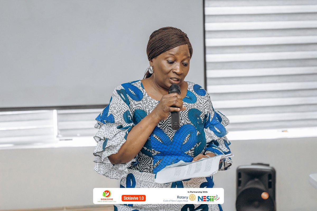 sicklevive's tweet image. We want to thank Mrs Olufunmilayo Ajayi who is a Deputy Director in the Lagos State Civil Service. she conducted an explanatory session creating a unique insight of education about the sickle cell disease.

We appreciate you!✨
