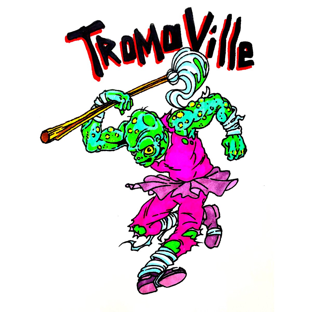 Circle Jerks/Toxic Avenger mash-up art.

#circlejerks #toxicavenger #Troma #tromaville
