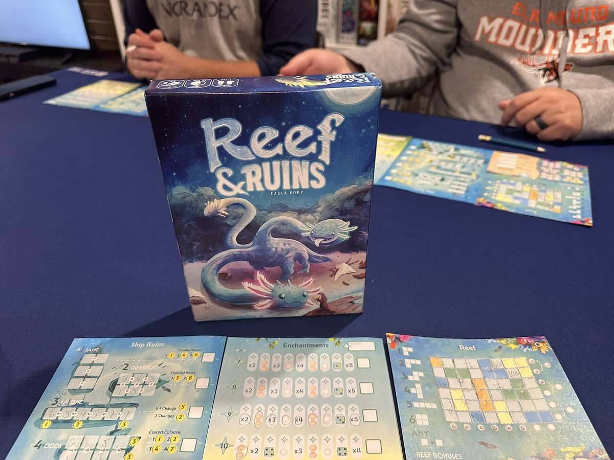Here at the MFGCast we really love Weird Giraffe Games’ games, so we were excited when we got to preview Reef &amp; Ruins, funding on Kickstarter RIGHT NOW!

podcasts.apple.com/us/podcast/mfg…