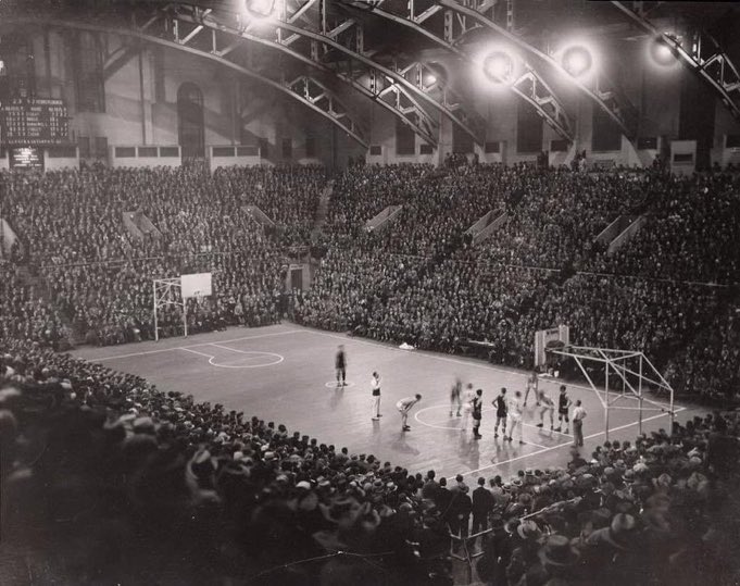 Opening Night at the Palestra in 1927 

This picture is a true masterpiece to Hoops nerds
