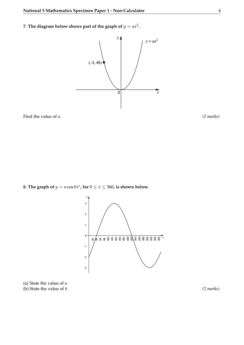 MaxCracksIt's tweet photo. Struggling to sleep? 💤 

Let’s put your brain to work with our brand new National 5 Maths Specimen Paper! 🧠 

Perfect for revising your non-calculator skills. Full of fresh questions! ✏️ 

(1/2) https://t.co/Sql4ptdxVE