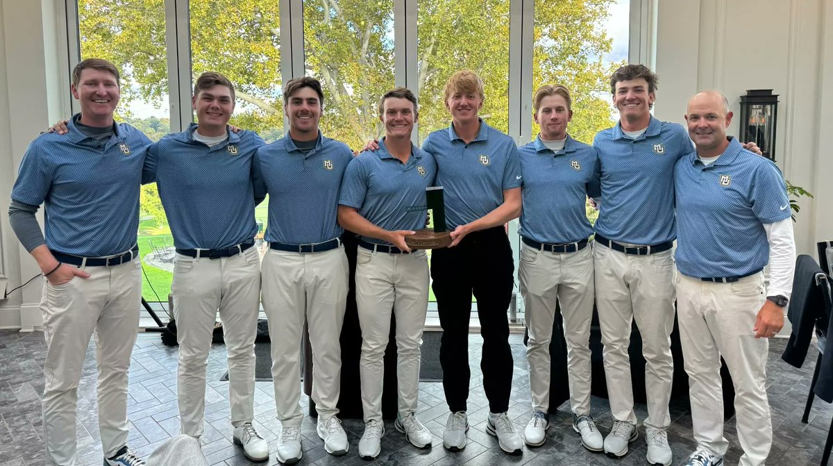 MUWireSports's tweet photo. Thanks to its third lowest team score in program history, Marquette men's golf defended its crown at RedHawk Intercollegiate. #mugolf
Story by @hilsontrevor
๐:https://t.co/LbLeI0LoV4 https://t.co/GWl093pFjd