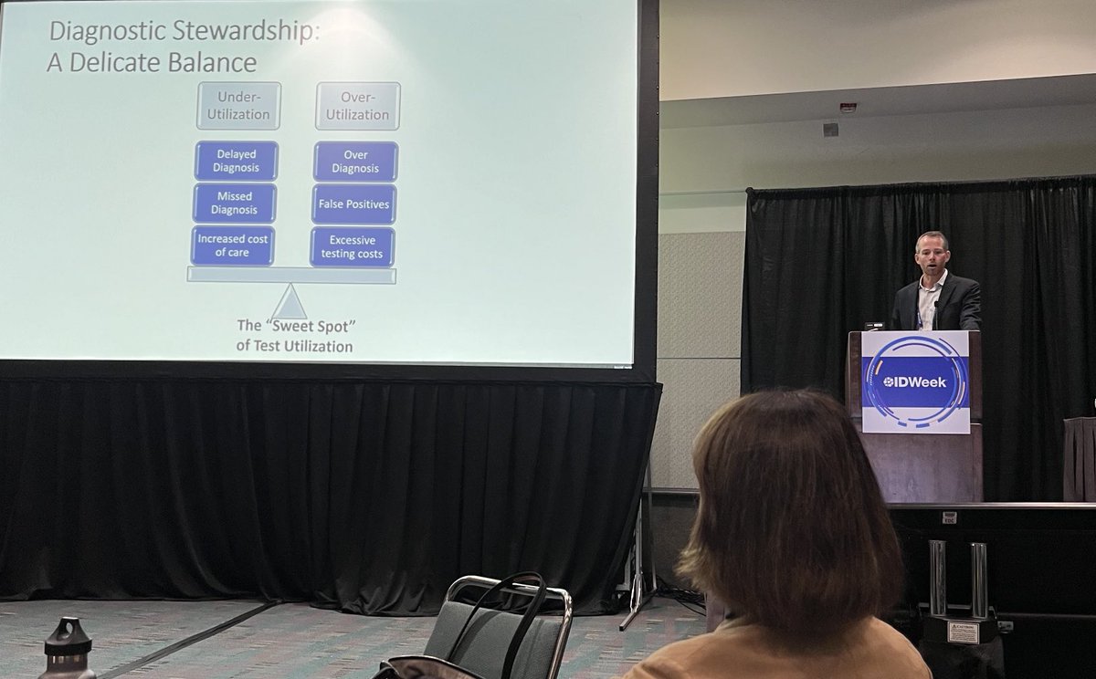 Dan Morgan (@dr_dmorgan) on Twitter photo “Diagnostic stewardship is a delicate balance between overuse and underuse” <a href="/kmess44/">Kevin Messacar MD PhD</a> “Diagnostic stewardship is a delicate balance between overuse and underuse” <a href="/kmess44/">Kevin Messacar MD PhD</a>