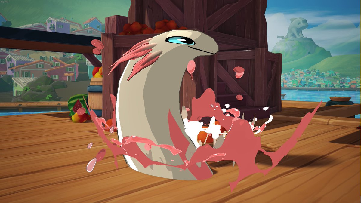 Feebas: "Boy, I sure hope that I evolve into something beautiful some day!"

The majestic Milotic: