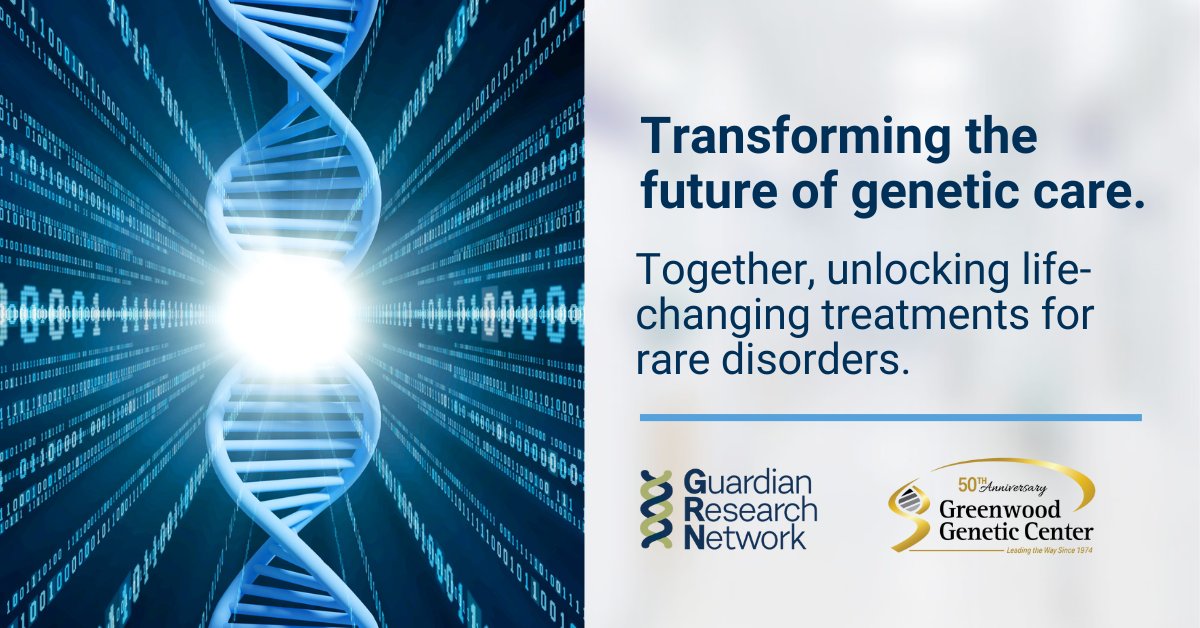 As the newest member of the GRN, <a href="/GreenwoodGenCtr/">Greenwood Genetic</a>  is advancing genetic care by leveraging GRN’s nationwide network of healthcare systems to collaboratively harness big data and apply AI to further enhance medical research. 

Learn more: guardianresearch.org/greenwood-gene…