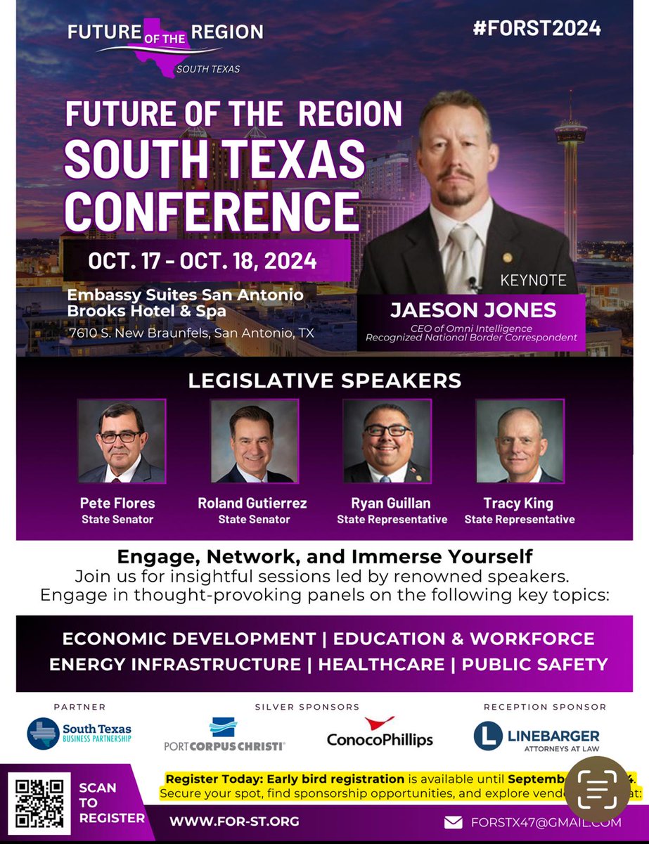 jaeson_jones's tweet image. Join us for this insightful sessions. Future of the Region South Texas Conference this October 17-18, 2024!

For more details visit: for-st.org

#forst2024 #texas #futureoftheregion #usa #OpenBorders