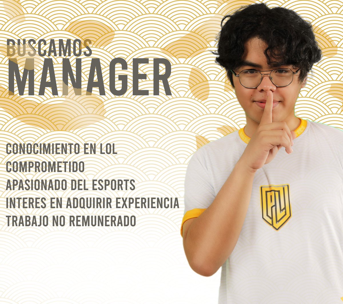 BUSCAMOS MANAGER DE LEAGUE OF LEGENDS. 

⚠️Funciones
📌Busqueda de scrims
📌Mantener el orden logisitico del equipo
📌Busqueda de torneos y ligas.