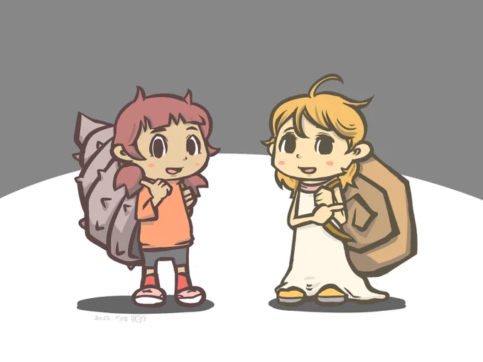 #女の子二人のイラストを貼る見た人もやる 
