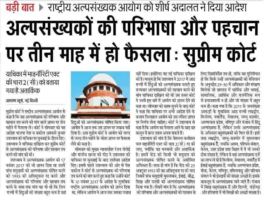 अल्पसंख्यक किसे कहते हैं?