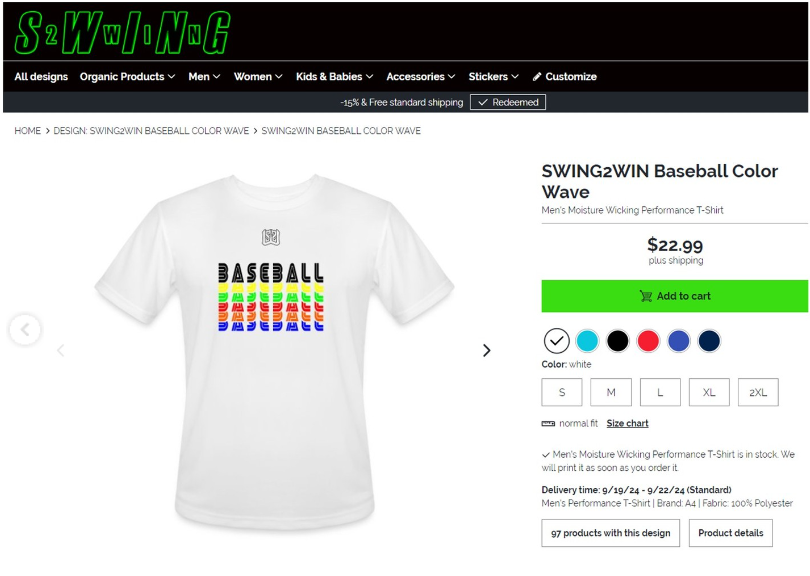 Swing2WinBrand's tweet photo. Stand out on the baseball field with your swing &amp; a SWING2WIN shirt. Check out the apparel at https://t.co/TyTg7hFaLJ if you play #baseball. #SWING2WIN #sportsapparel #activewear #weekendwarriors #baseballplayer #softballplayer #baseballapparel #softballapparel #baseballfan #MLB https://t.co/lDrpR7VZYd