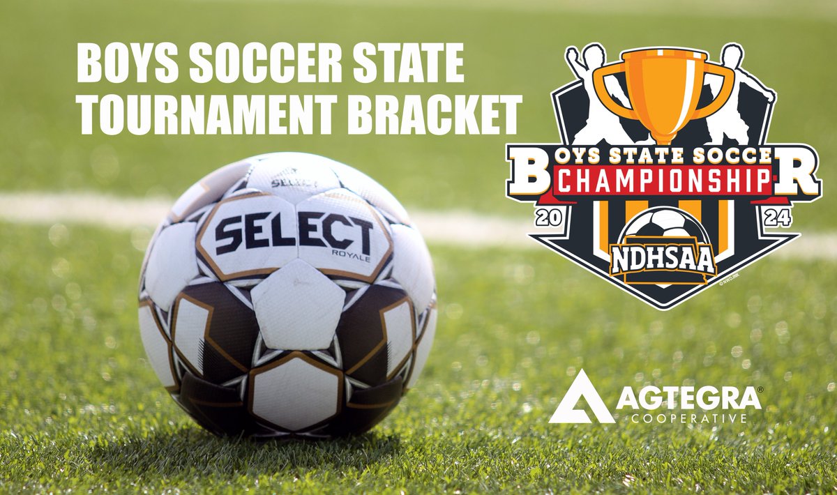 *** SEEDS FINALIZED ***

2024 NDHSAA Boys Soccer State Tournament Bracket | ndhsaanow.com/brackets/socce… 

#NDHSAA #NDpreps <a href="/agtegra/">Agtegra</a>
