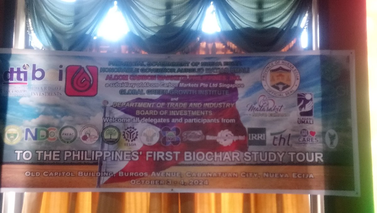 andomariot's tweet photo. There is so much to learn in agriculture and I am so privileged to attend the Philippines biochar study tour here in Neuva Eciija the rice 🍚 of the country and is likely to host the biochar R&amp;DE hub for sustainable Ag for the  Philippines! https://t.co/qDun3lot9X