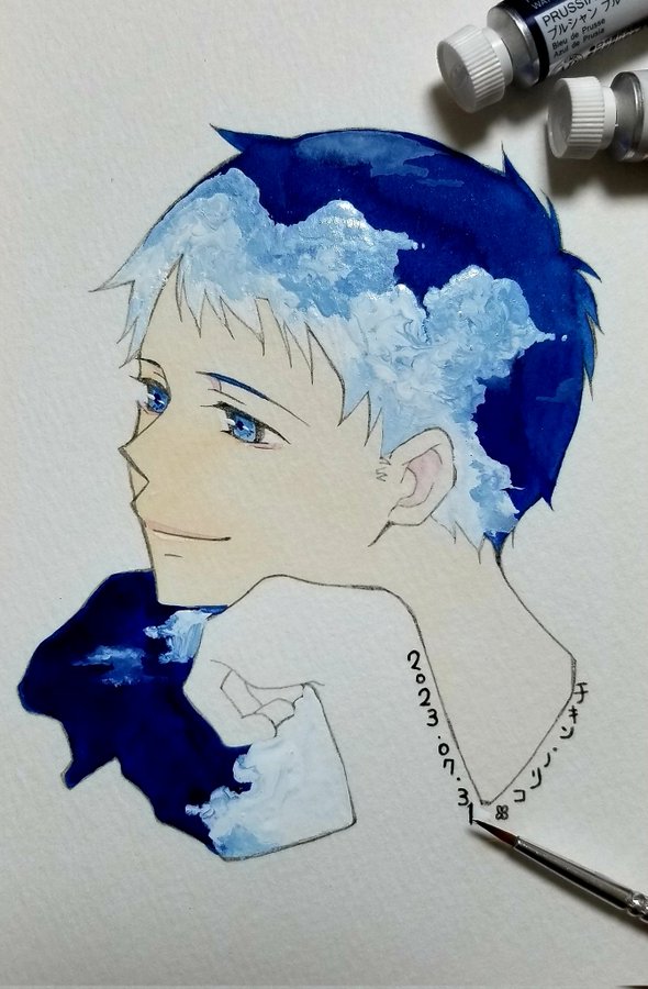 「#100日チャレンジ 31日目再掲 29日目べび長男→30日目べび次男→そしてパ」|チキン・ノリコ▶️J庭53｢つ06b｣🌟4/2東京ビッグサイトのイラスト