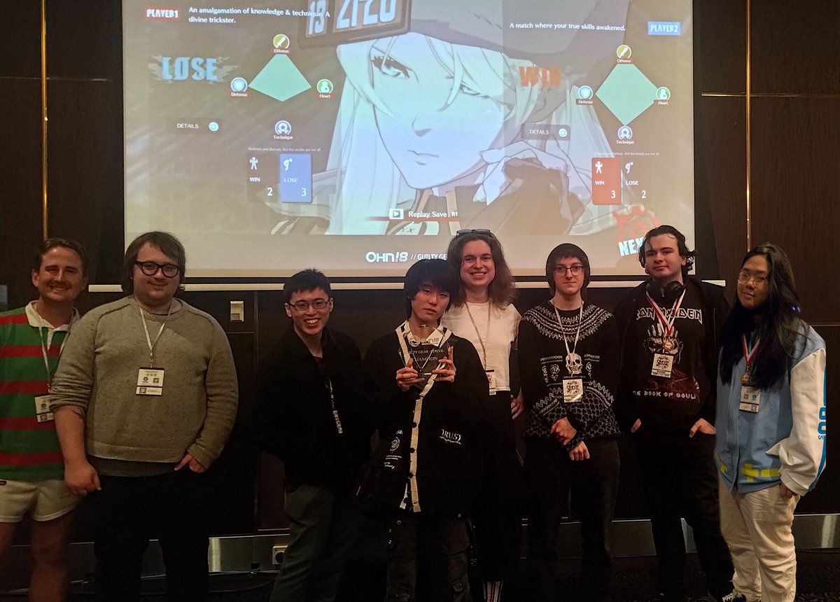 Congratulations to top 3 for GGST at #OHN18

1) <a href="/AkameLRE/">akame</a>
2) <a href="/saf_gc/">saf</a>
3) <a href="/CakeMetallic/">MetallicCake</a>

Remainder of top 8:

4) @Sherief_OCE
5) @JokerMainOWT
5) <a href="/tartarus_oce/">tartarus</a>
7) <a href="/fox_frail/">Yata</a>
7) <a href="/NathanSivis/">Sivis</a>