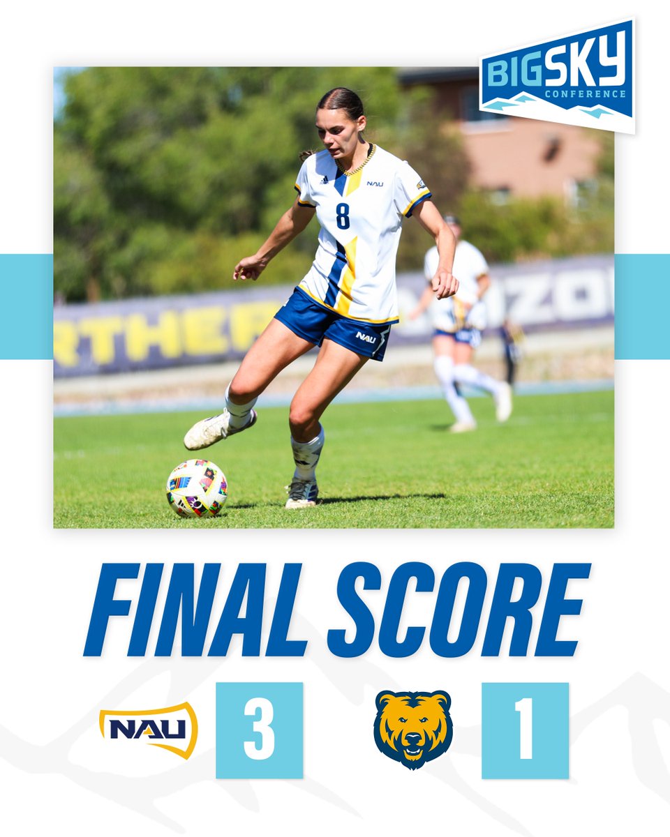 Big Sky Conference (@bigskyconf) on Twitter photo 'Jacks Bounce Back 🪓
<a href="/NAUWomensSoccer/">NAU Soccer</a> emerges victorious from a high-scoring match in Greeley
#ExperienceElevated 'Jacks Bounce Back 🪓
<a href="/NAUWomensSoccer/">NAU Soccer</a> emerges victorious from a high-scoring match in Greeley
#ExperienceElevated