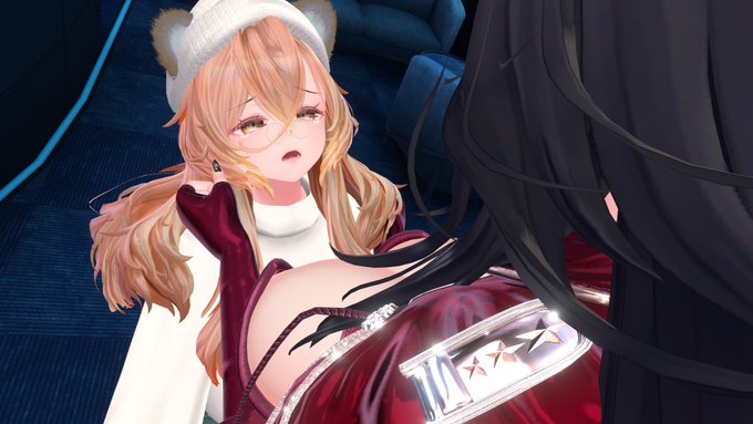 昨日のMUさんYakumoさん(@yakumoyukar)と!

リルモワさん、ほっぺ引っ張られると表情変わるの初めて知った! 