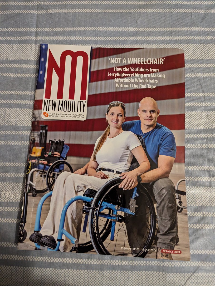 chefdon26's tweet photo. @ZacksJerryRig @NewMobilityMag My sister gets the magazine. She has a SCI and is wheelchair bound. As soon as I got home I found it and read the article.  Very cool. https://t.co/vC5MPfQk2T