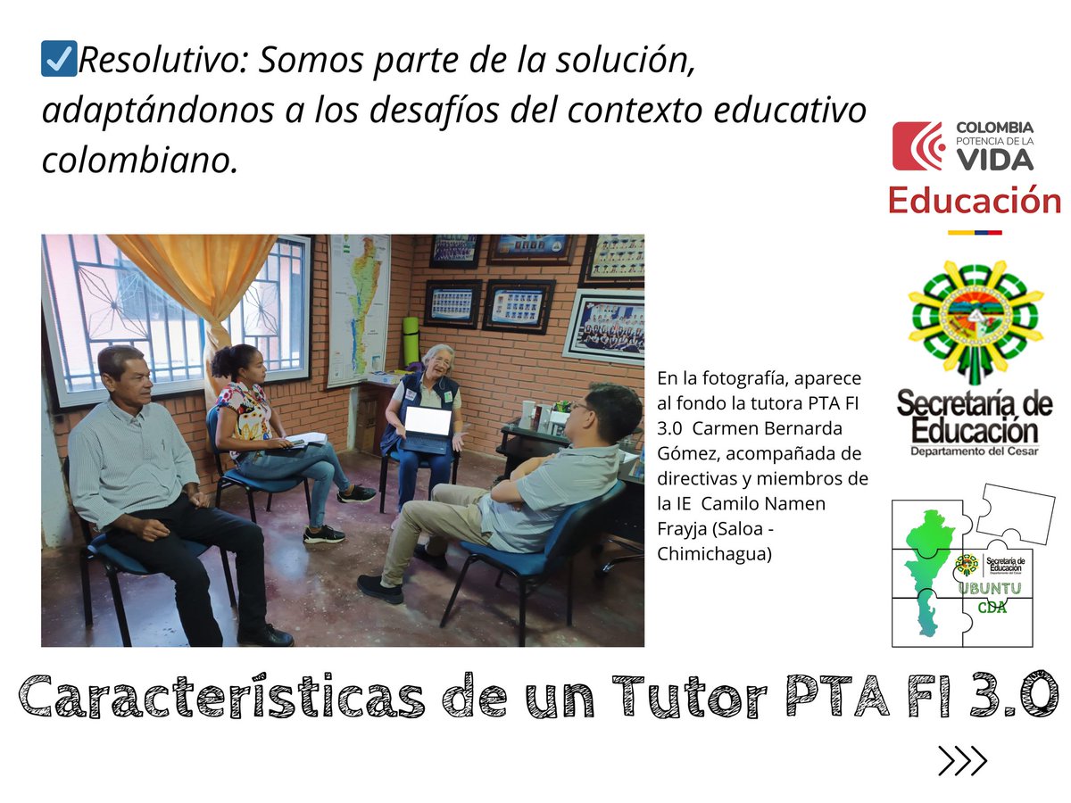 UBUNTUCDA's tweet photo. 🧵2/2 AVISO 🪧 
Los tutores y tutores que andan por los establecimientos educativos del departamento del Cesar, están comprometidos con el avance de la #FormaciónIntegral.

@CesarEducacion
@DanielRMed
@JohanaCifuente5
@EvelynAriza2
@PTA_Colombia https://t.co/OXD5xI7cwD