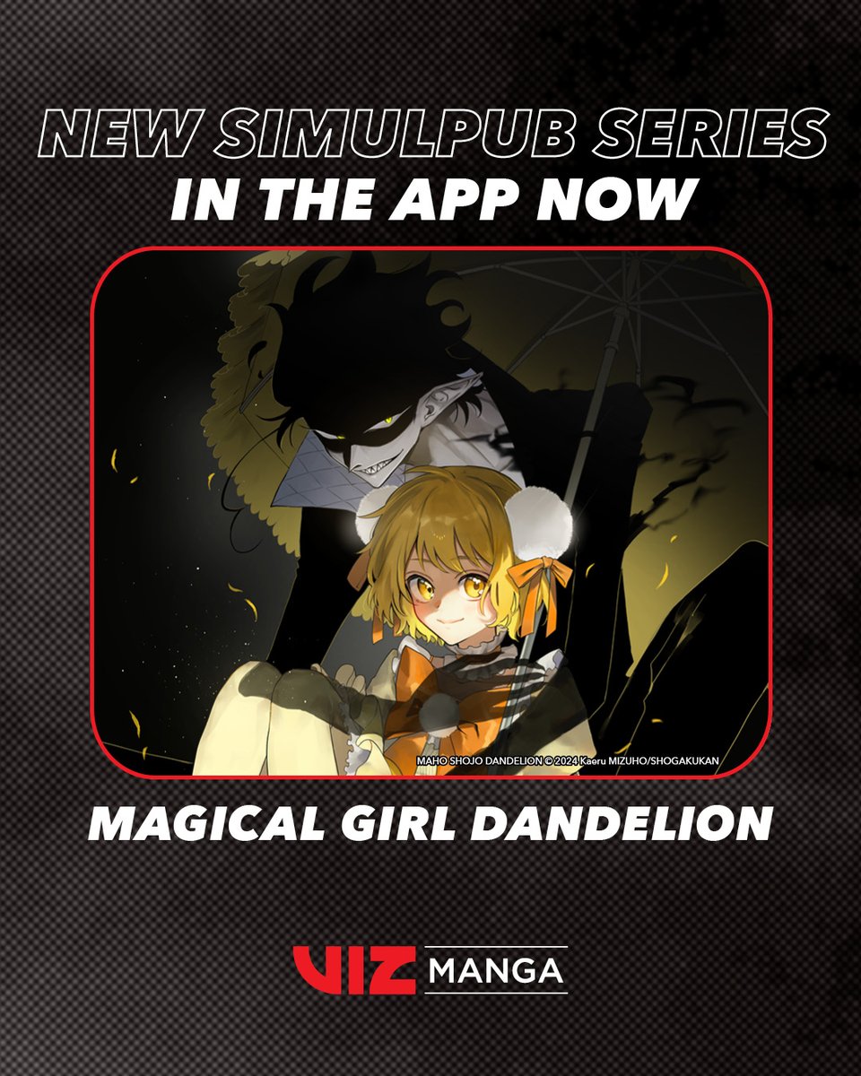 VIZMedia's tweet photo. What will happen when the brightest of magical girls befriends a shadowy fiend? 

Magical Girl Dandelion by Kaeru Mizuho is now in VIZ Manga! Read the first 3 chapters in the app today! https://t.co/yrDG5ZxMIB https://t.co/g1ZLq05g66