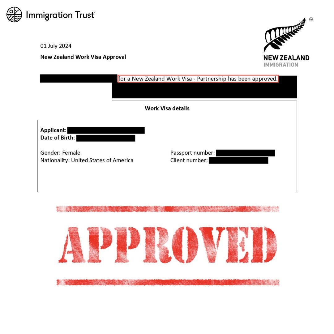 Immigration_T's tweet photo. ✅ From Unlawful Status to a 2-Year Work Visa in NZ! 🇺🇸✈️🇳🇿

Curious about how we made this happen? 💼✨

👉 https://t.co/0zQ8P9gnTU

#immigrationnewzealand  #Section61 #PartnershipVisa #immigrationtrust  #NewZealand https://t.co/kTA3iQatsx