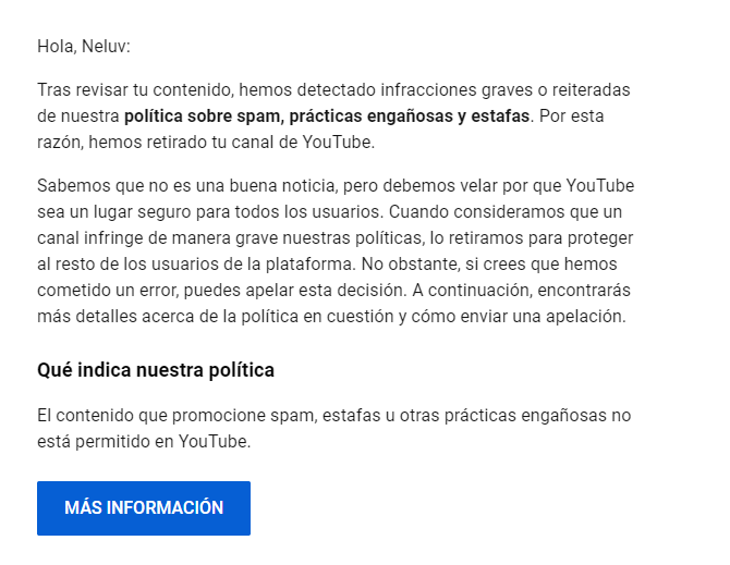 neluv93's tweet photo. My channel, with years of original content, with lots of work put into it, which is also my main account for watching @YouTube so it has all my subcriptions and playlist, just got randomly deleted. I've always followed the guidelines and had 0 strikes. Pleas @TeamYouTube HELP!! https://t.co/3UJmAsmAeK