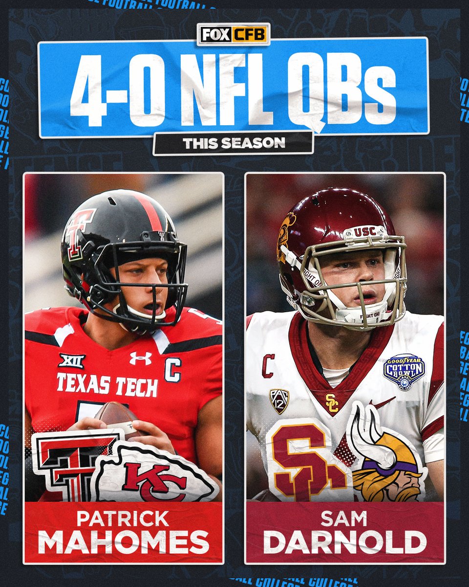 CFBONFOX's tweet photo. Last two standing 😤👏

Does your school have a 4-0 NFL QB? https://t.co/vG3DyzK1jy