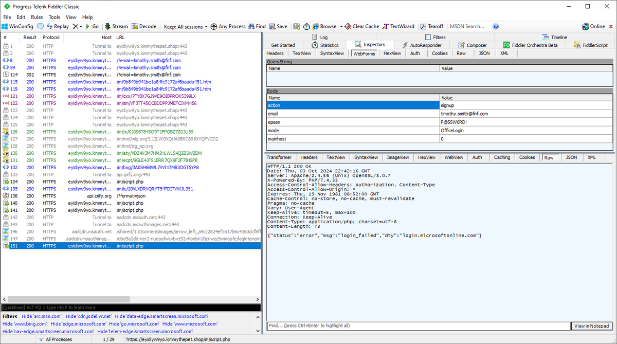 🚨 #Phishing HTML File Evaded All The AV Solutions🚨
⚠️ Fake Microsoft Login Panel ⚠️

📌 VT Detection: 1 / 62

📁 Filename: SecureMessageATT.html
🔐 MD5: c2c9d016210430afe67c65664708260b
🕵️‍♂️ IOCs:
- (DOMAIN) eyidiyw9yo[.]kimmythepet[.]shop

DOCGuard Report: