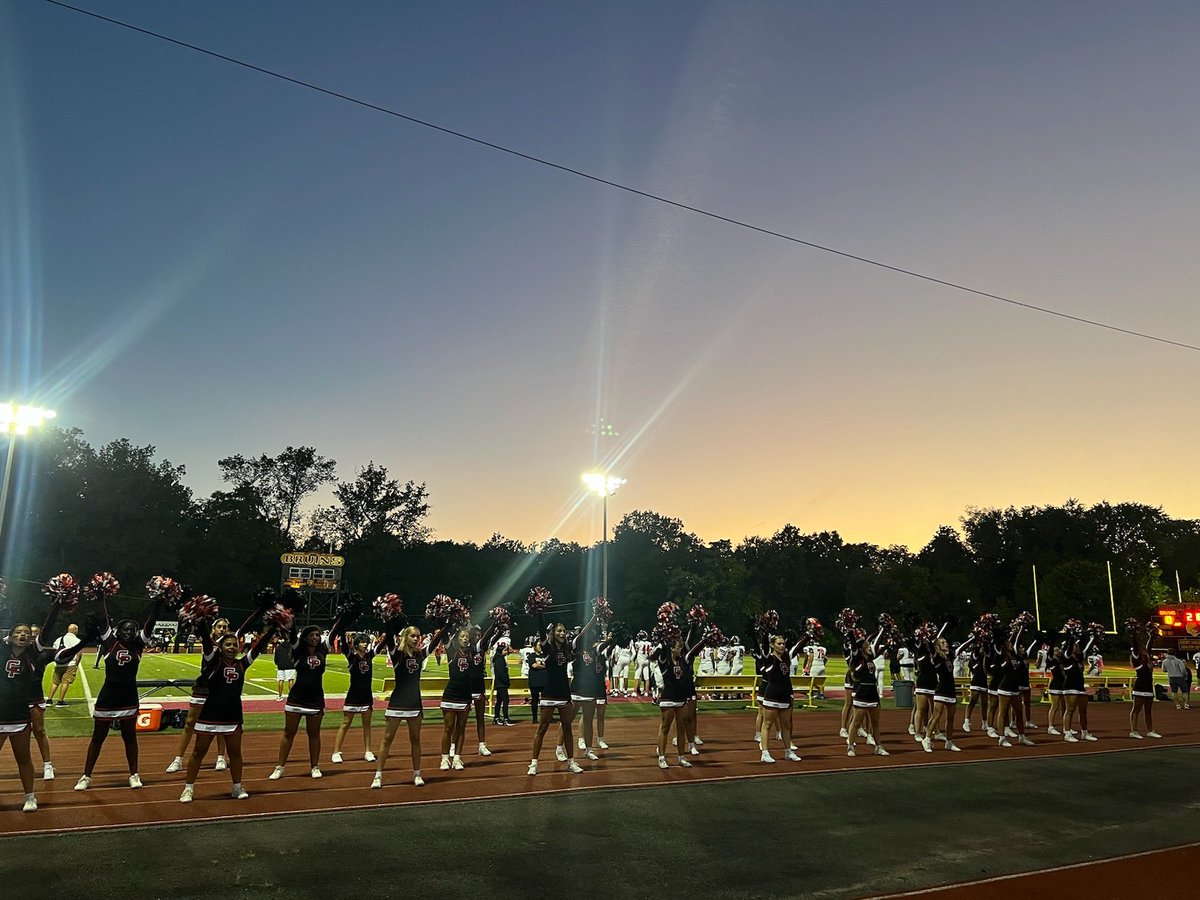 CPHS_Athletics's tweet photo. Beautiful night here in North Bergen! #CPHSCheer @CPHS_Football #GoRedRaiders! https://t.co/KBi4sYQXpf