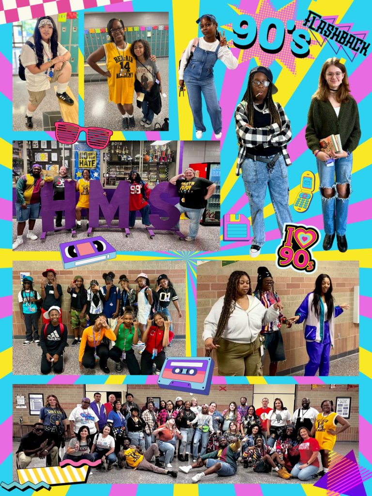 HumbleISD_HMS's tweet photo. Throwing it back to the 90s for HOCO2024 at HMS! 🛼🎧 From iconic grunge fits to neon windbreakers, we went all out! It was great to see Wildcats repping their best 90s style. 🎤📼 #HOCO2024 #90sFlashback #WildcatsPride https://t.co/qr9m9m85tg