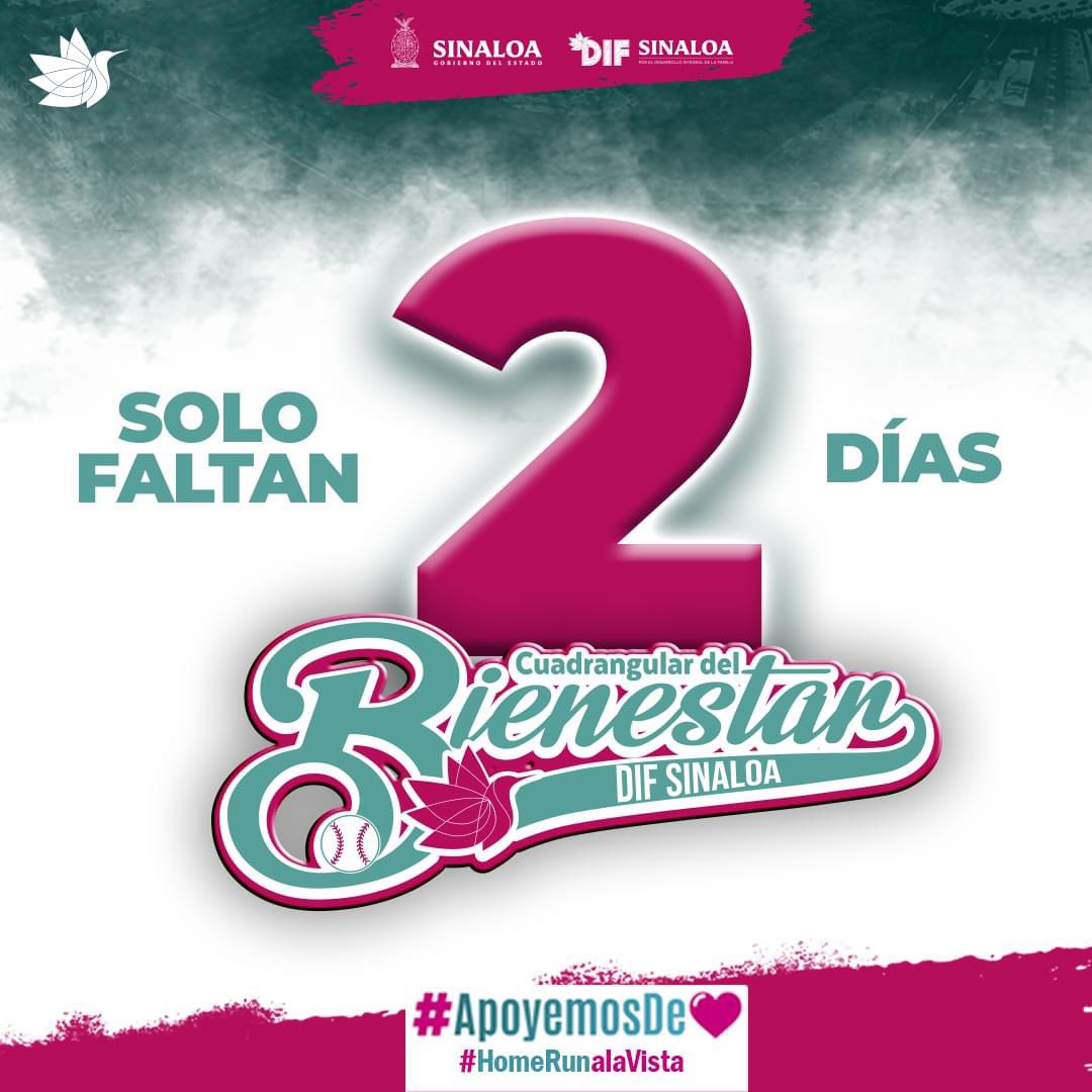 sinaloagobmx's tweet photo. ¡Sólo faltan 2 días para el Cuadrangular del Bienestar! Sábado 5 y domingo 6 te esperamos en la gran fiesta familiar de DIF Sinaloa. 
 #ApoyemosDeCorazón 
Boletos en https://t.co/QzqXTMpgOP 🤩🥳 https://t.co/AoqZNQ5izu