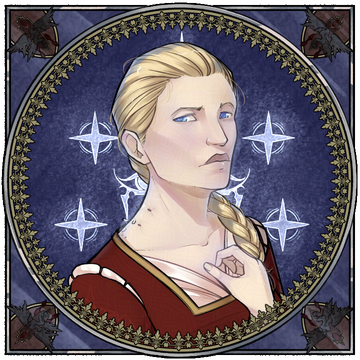 Finally got around to making a portrait/token for my CoS character,  Saphira. A corrupted Paladin/Moon Knight of Selune and escaped fourth  bride of Strahd.