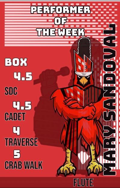 Doing an awesome job with the HHS Cardinal Band!