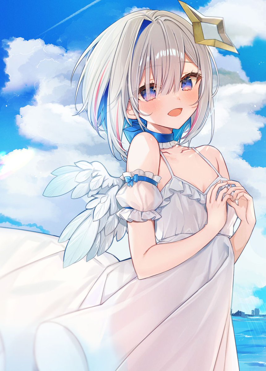 amanekanatach's tweet photo. 今日は10/4天使の日👼

僕はホロライブ所属のアイドルVTuber
スーパーウルトラハイパーかわゆい
握力50kgあるパワー系天使ちゃん

　あまね
「天音かなた」です＾＾よろしくね＾＾ https://t.co/BZheja424T