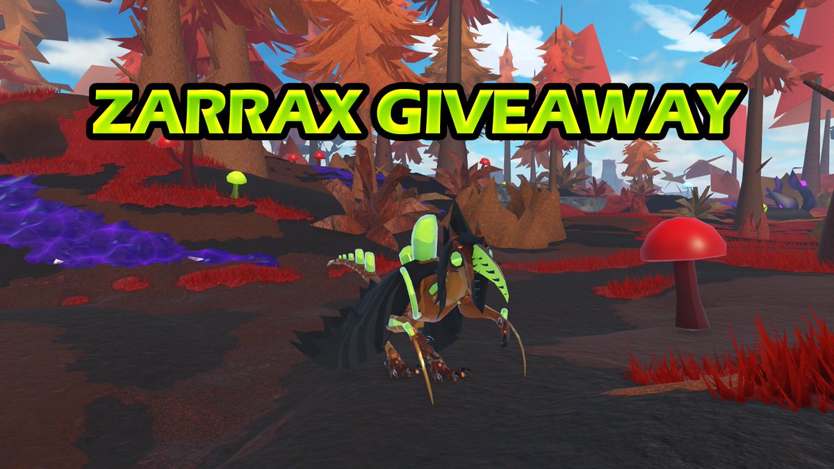 Sonar_Games's tweet image. Meet Creature of Sonaria&apos;s October Monthly Mission Creature, Zarrax!💉

We&apos;ll be giving away Zarrax Species to 5 lucky winners!
❤️FOLLOW us! @Sonar_Games
📷RETWEET this post!
💬REPLY with your ROBLOX Username!

🎁This giveaway will end next Thursday @ 7PM EST. Good Luck!…