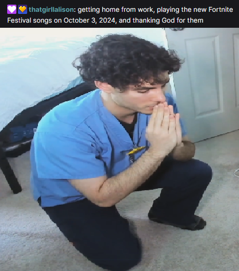 home from work on a thursday = checking out new songs added today in Fortnite Festival

COME SAY HI 

twitch.tv/kompakt