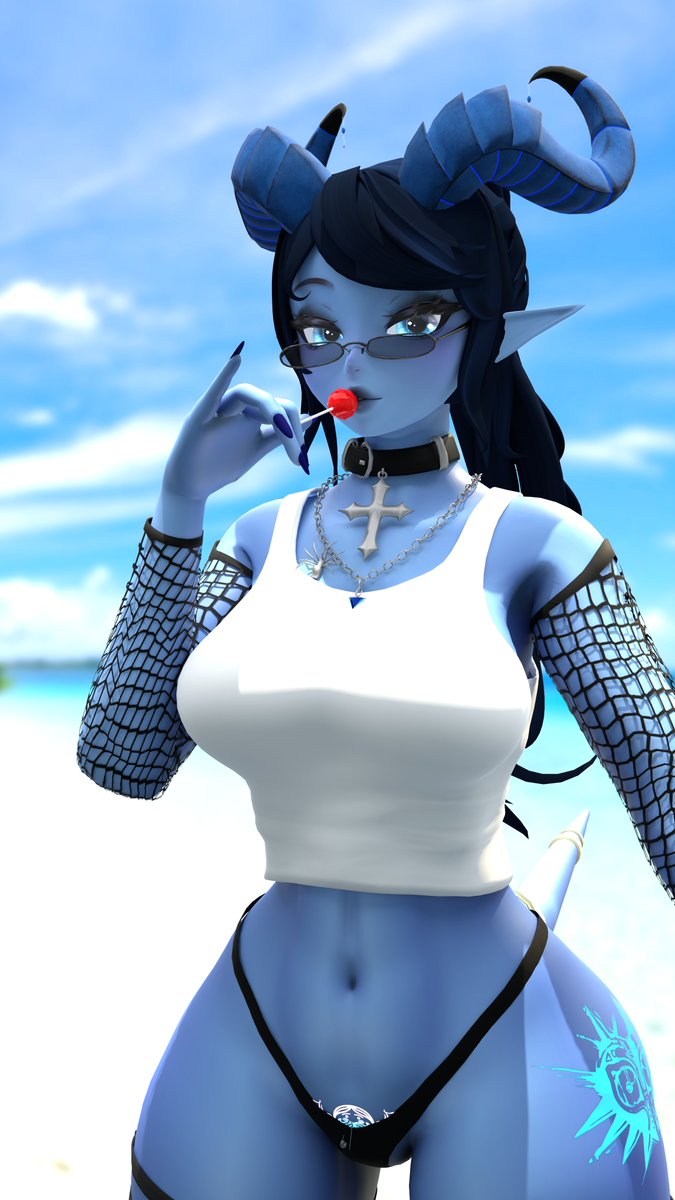 RyIsArting's tweet photo. Old render for @blueberry_booty !! https://t.co/kKrMw7Jb66