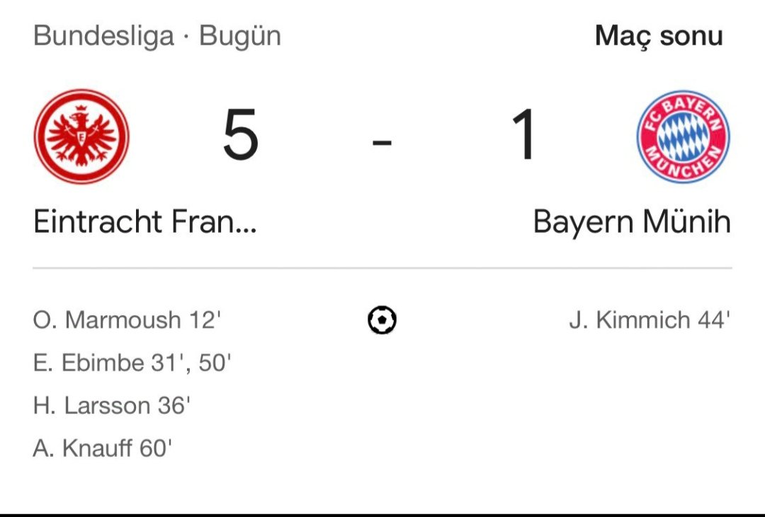 Giovanni bugün Bayerni hallaç eden Frankfurt takımını sahada oyun planıyla yendi.
Ama kimse konuşmayacak neden ?
Skor almadın 
Hani yıllardır konuşuyorsunuz ya Türk futbolu neden gelişmiyor işte bu yüzden yerli yalama gazetecileri sürekli bitik yerli hocalarını büyük takımlara