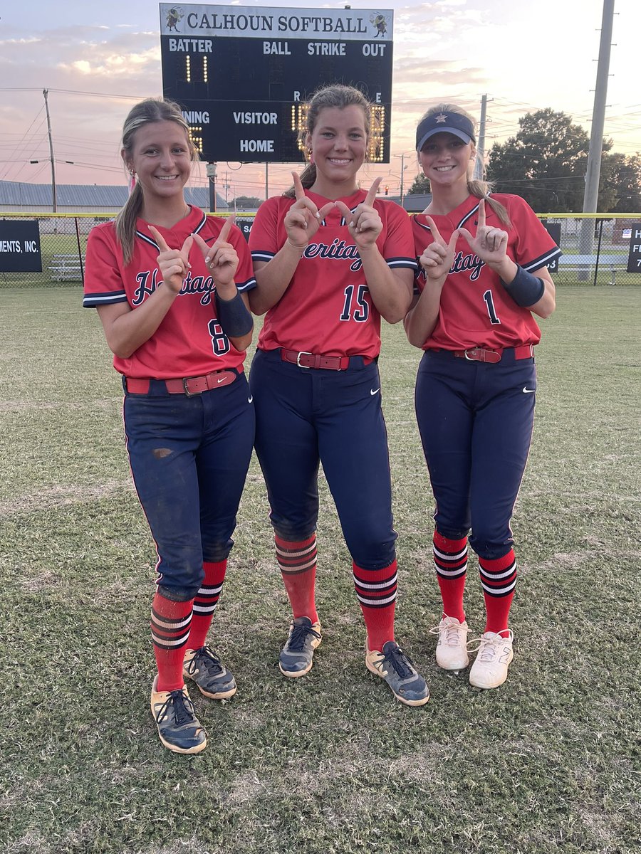 18 runs + 18 region wins = UNDEFEATED REGION CHAMPS ‼️‼️‼️

Generals sweep the region with a 18-5 WIN against Calhoun &amp; are REGION CHAMPS for the 2nd year in a row! We totaled 15 hits, 3 of which were homeruns from Brylee, Landry, &amp; Macie (combined 10 RBIs)! 🥎❤️💙⭐️