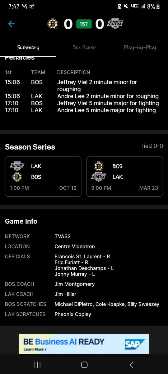 FSL8_Stan's tweet photo. Welcome to a neutral site! Yes, this is the Kings as the home team. No, this is not being held on the west coast. Quebec City is where it's at. WE HAVE A GAME. https://t.co/k9p9IWpUOy