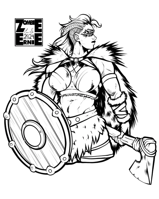 #TitTober2024 day 03: Shield Maiden 