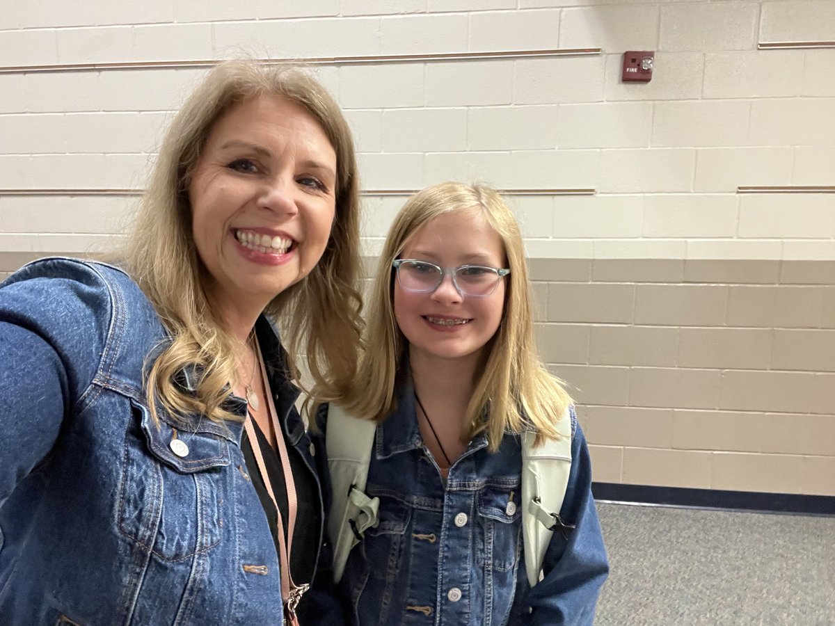 It’s a great day when a student notices that you are twinning on picture day!