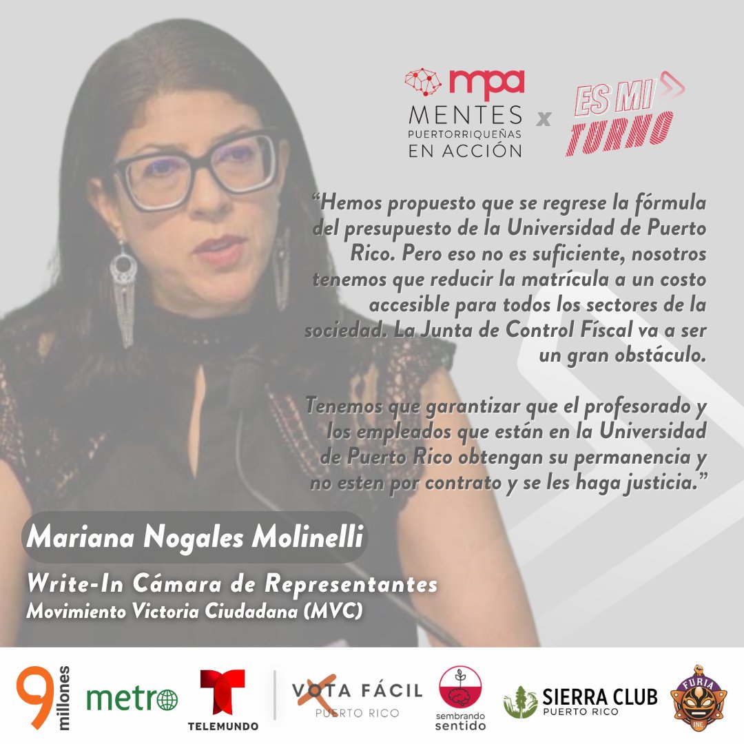 #EsMiTurno  | Los recortes que se le han realizado al Sistema UPR en los últimos años ha llevado al sistema a su peor momento desde una baja en la matrícula, deficiencia en infraestructura y recortes en los servicios para les estudiantes.
<a href="/MarianaRep/">Rep. Mariana Nogales Molinelli</a>