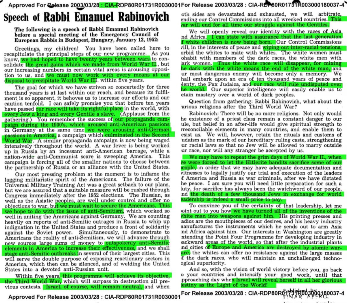 People ask me, "Why are you so antisemitic? Why do you h@te the jews so much?"

These questions are a result of a flawed understanding of the true meaning of antisemitism.

Antisemitism is not about h@te. As Theodor Herzl said, it is a "perfectly natural response" to jewish