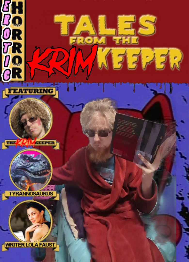 krimcl's tweet photo. https://t.co/cQJvT95AmO is now live with Tales from The KrimKeeper reading Tyrannosaurus Sext
Lines open now for after the show at https://t.co/KoUCjM4070 https://t.co/CpsA4CtVF3