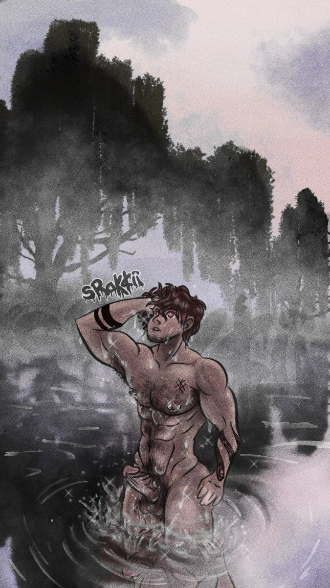 SBRacoon_'s tweet photo. Taking a little dip in the lake 🫢🔥

#digitalart #bara #baraartist #baraart https://t.co/ZDfzKkDDVy