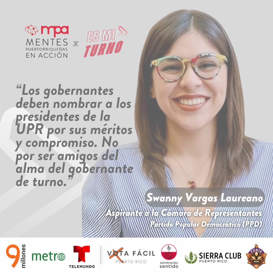 #EsMiTurno | Los recortes que se le han realizado al Sistema UPR en los últimos años ha llevado al sistema a su peor momento desde una baja en la matrícula, deficiencia en infraestructura y recortes en los servicios para les estudiantes.

<a href="/swannyenitpr/">Swanny Enit</a>