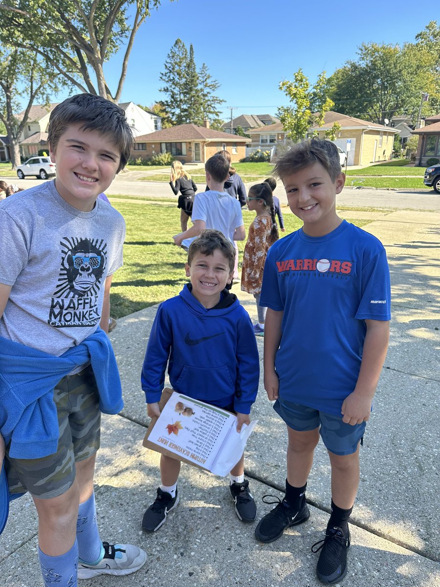 Oh what fun we had meeting our 5th grade Buddies yesterday! We spent time getting to know each other and  worked together on some exciting scavenger hunts! 🍂🐿️🌳 <a href="/keenan137/">Rebecca Keenan</a> #CABeTheDifference #CAMagicintheJourney  #CALovetoLearn #CAEngaged #engageD64